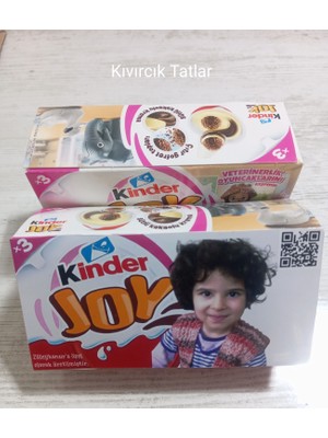 Kinder [kız] Kişiye Özel Kutu Içerisinde 3'lü Joy [1 Adet] – Doğum Günü, Parti, Sevgili, Çocuk