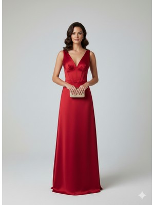 Centilmen Doridorca Korse Detaylı Arkadan Bağlamalı Elbise 7091