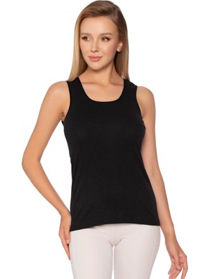 Gümüş 4024 6'lı Renkli Ribana Geniş Askı Düz Biye Atlet