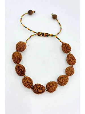 Pozitif Doğal Taş Rudrakşa Bileklik Orjinal Hindistan  Rudraksha 122