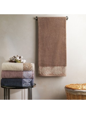 Schafer Home Lace Havlu 70X140 cm 1 Parça-Kahverengi