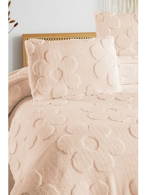 Noctiluca Fleura Çiçek Desen Tek Kişilik Battaniye Yumuşak Wellsoft Yatak Örtüsü 160X230 1 Adet Yastık Kılıfı