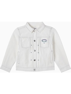 Bonpoint Leddis Beyaz Denim Çocuk Ceketi