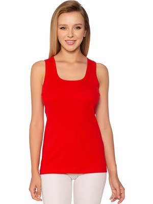 Gümüş 4024 12'li Renkli Ribana Geniş Askı Düz Biye Atlet