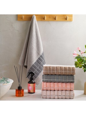 Schafer Home Polina Armürlü Havlu 70X140 cm 1 Parça-Gri