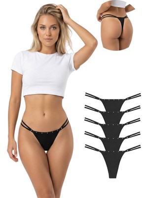 New Lilla 1055 CIFT IPLI STRING KADIN KÜLOT