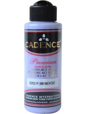 Cadence Premium Akrilik Boya 120ml 0252 P. Menekşe Yüksek Kapatma Gücüne Sahip Non-Toksik Boya