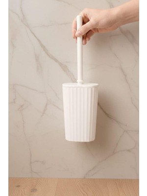 Okyanus Home Safir  Kendinden Yapışkanlı Wc Fırçalık Beyaz