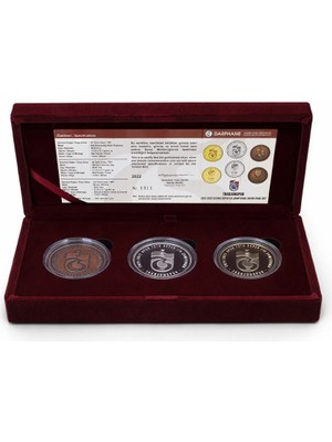 Agakulche Trabzonspor 7. Şampiyonluk Gümüş Sikke Coin Para Set