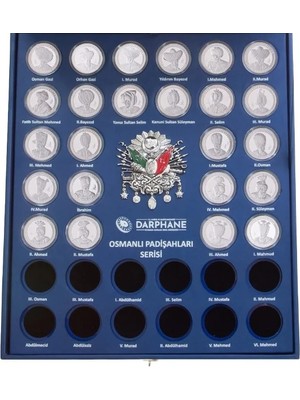 Agakulche Osmanlı Padişahları 24 Adet Gümüş Sikke Coin Set