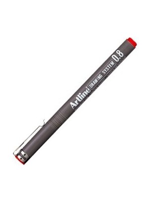 Artline 0.8 Mm Kırmızı Renkli Çizim Kalemi Özellikleriyle Sanat İçin Tasarlandı