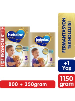 Bebelac Gold Konfor 3 Çocuk Devam Sütü 1 Yaş+ 1150 Gr