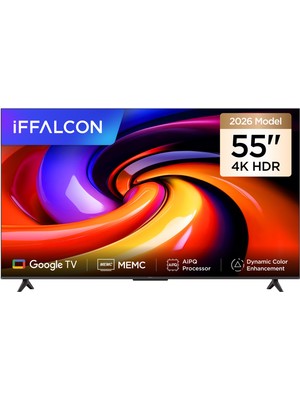 iFFALCON 55U65 55'' 139 Ekran Uydu Alıcılı 4K Ultra HD Google LED TV
