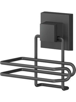 Tekno-tel Teknotel Easyfıx Yapışkanlı Tuvalet Kağıtlık Mat Siyah Kolay Temizlik ve Şık Tasarım EF271