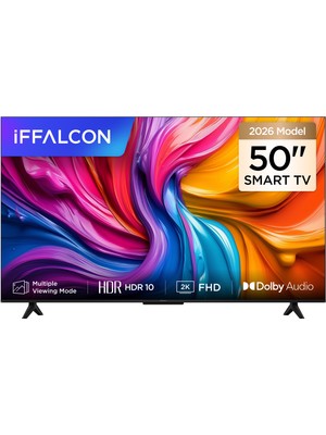 iFFALCON 50S55A 50'' 127 Ekran Uydu Alıcılı Full HD Android QLED TV