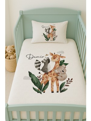 Özgürce Yumuşak ve Şık 100X150 cm Isimli Kişiye Özel Pamuklu Pike Seti