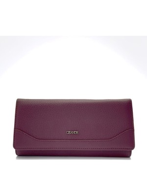 Grande Gerçek Deri Kadın Cüzdanı Büyük Boy Hakiki Deri