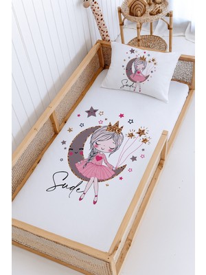 Özgürce Renkli Pamuk Montessori Yatak Pike Seti 100X200, Çocuklar Için Konforlu