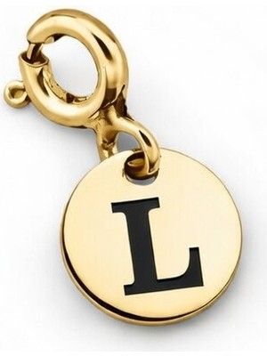 Silveranka 925 Ayar Gümüş L Harfi Kolye Ucu - Charm