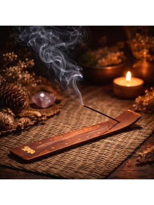 Alfa Life Marketing Ahşap Kayık Tütsülük Maun