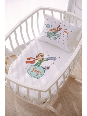 Özgürce Isme Özel 70X120 Park Yatak ve Anne Yanı Pike Seti, Renkli ve Şık