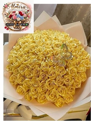 Solmayan Gül Buketi Sarı