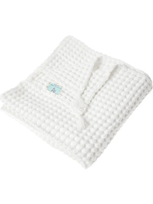 Özgürce Bebekler Için 100% Pamuk Kalın Pike Örtüsü Beyaz