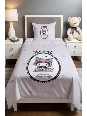 Özgürce Tatlı Patiler Desenli Kedi Kostümlü Bebek Çocuk Pike Takımı