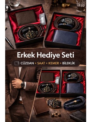 Erkek Hediye Seti (Kahverengi & Lacivert Seçenekli)