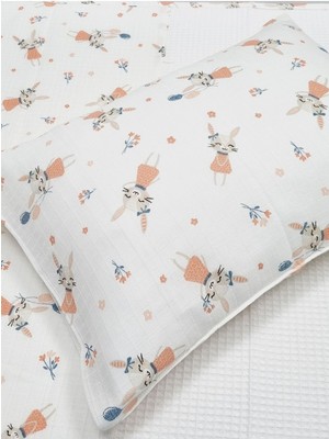 Özgürce Yumuşak Müslin Waffle Pike Takımı ve Yastık Kılıfı 80X120 cm Set