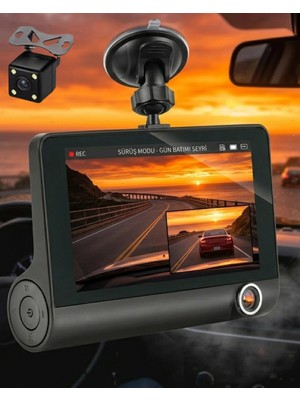 Argesco Mühendislik Çift Lens Araç Güvenlik Kamerası G Sensörlü Full Hd