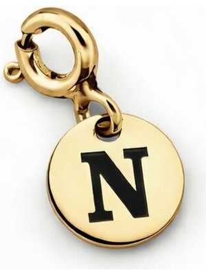 Silveranka 925 Ayar Gümüş N Harfi Kolye Ucu - Charm