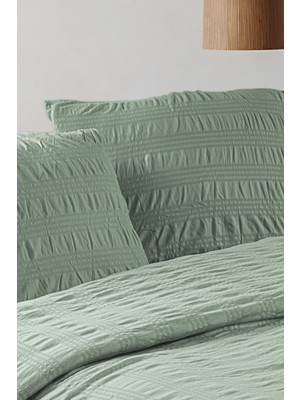 Noctiluca Noira %100 Pamuk Penye Bürümcük Nefes Alan Çift Kişilik Nevresim Seti | Yorgan Kılıf ve Yastık Kılıf