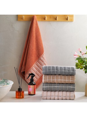 Schafer Home Polina Armürlü Havlu 70X140 cm 1 Parça-Kiremit