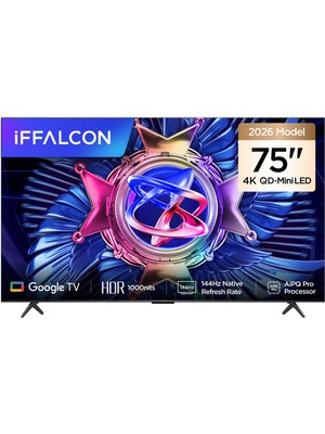 iFFALCON 75U95A 75'' 190 Ekran Uydu Alıcılı 4K Ultra HD Google MiniLED TV