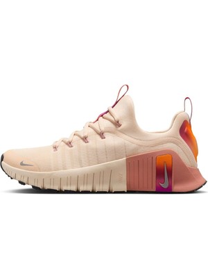 Nike Free Metcon 6 Special Edition Training Shoes Reflektörlü Kadın Yürüyüş Antrenman Ayakkabısı Krem