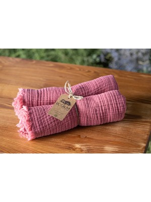 Özgürce Yumuşak ve Şık 4 Kat Muslin Dikişsiz Koltuk Örtüsü 150X170