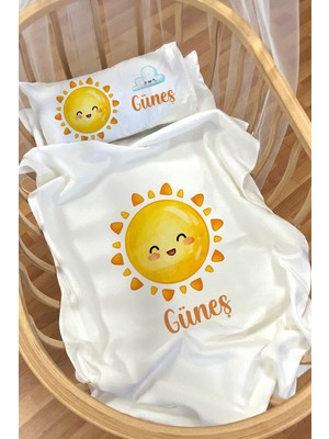 Özgürce Kişiye Özel Pike Seti 70X120, Anne Yanı ve Park Yatak Için Şık Tasarım