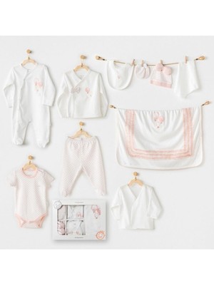 Flamex   AC25551 Newborn Set Pınk Baloons 10'lu Hastane Çıkışı Ekru