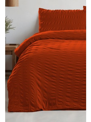 Noctiluca Noira %100 Pamuk Penye Bürümcük Nefes Alan Çift Kişilik Nevresim Seti | Yorgan Kılıf ve Yastık Kılıf