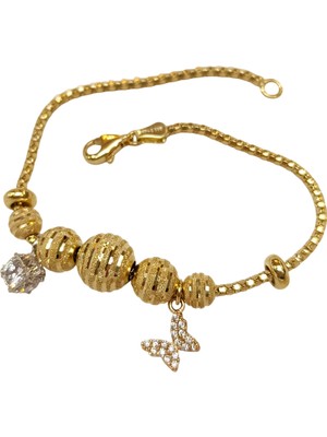 Genel Toplu Kelebek ve Tek Taşlı Bileklik Künye 14 Ayar Altın Hd Videolu