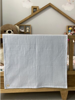 Özgürce Organik Pamuk Waffle Desenli Bebek ve Çocuk Pike Seti