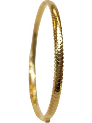 Genel Balık Sırtı Kelepçe Bilezik 14 Ayar Altın Hd Videolu