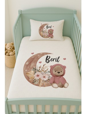 Özgürce Yumuşacık 100% Pamuk Isimli Kişiselleştirilebilir 100X150 cm Pike Seti