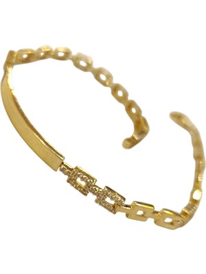 Genel Isim Yazılabilir Bileklik Künye 14 Ayar Altın