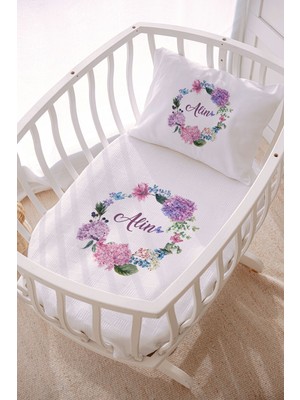 Özgürce 70X120 Çiçek Desenli Park Yatak ve Anne Yanı Pike Seti