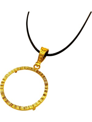 Genel Yarım Altın, Atalira Tam ve Reşat Tam Uyumlu  Çerçeve Kolye Ucu 22 Ayar Altın Hd Videolu