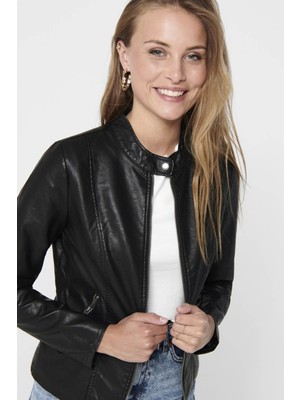 only kadın onlmelisa faux leather jacket cc otw 15205626