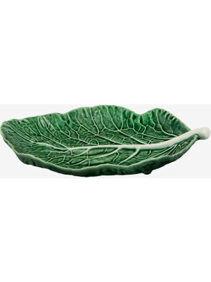 Bordallo Pinheiro Cabbage Yeşil Seramik Servis Tabağı 25 cm