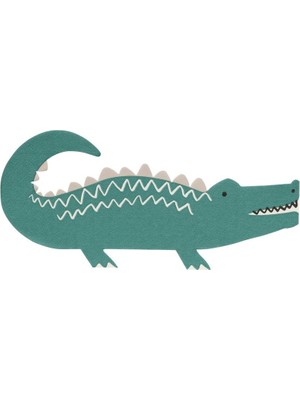 Meri Meri - Crocodile Napkins - Timsah Peçeteler - 16'lı